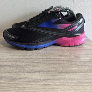 Brooks Launch 4 Womens Size 11 Black Pink Walking Running Shoes Sneakers